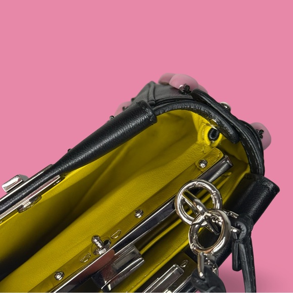 Fendi Beaded Micro Peekaboo Black Multicolor Mini bag - Picture 7 of 9